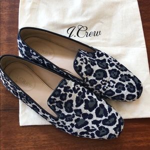 J Crew Leopard print loafers